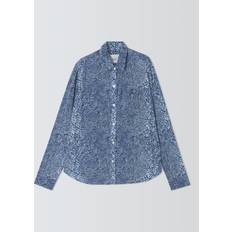 Rayon Shirts Rails Josephine Snake Print Shirt, Navy/Multi