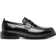 Calvin Klein Men Low Shoes Calvin Klein leather loafers men Patent Calf Leather/Fabric/Calf Leather/Rubber Black