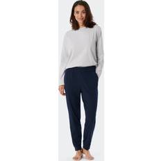 Schiesser Pantalones Schiesser Hose lang dunkelblau Mix Relax