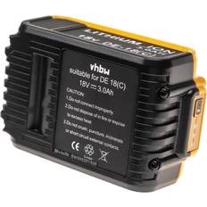 VHBW Akku kompatibel mit Dewalt DCS331L2, DCS334, DCS331L1, DCS334NT, DCS334NT-XJ, DCS331N, DCS334N, DCS331M1 Werkzeug (3000 mAh, Li-Ion, 18 V)