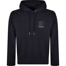 Armani Exchange Jumpers Armani Exchange Logo Hoodie Navy