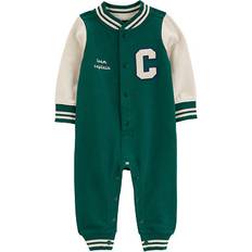 Boys - Green Jumpsuits Baby Boy Carter's Varsity Button-Down Jumpsuit