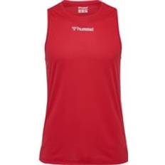 Herre - Stof Toppe Hummel Ærmeløs T-shirt HmlRUN Singlet - Tango Red