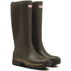 Natural Rain Boots Hunter Balmoral Green Hybrid Tall Wellingtons Natural