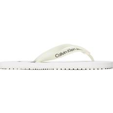 Blanc - Homme Tongs Calvin Klein Jeans Beach Sandal Monogram Tpu YM0YM00838 - Blanc