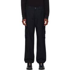 Stone Island Clothing Stone Island Black Logo Patch Cargo Pants V0029 BLACK (WAIST 36)