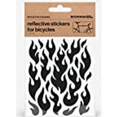 Bookman Urban Visibility Reflective Stickers Flames Black