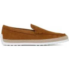 Tod's Lågskor Tod's Loafers, male, Brown, Light Brown Suede Slip On Loafers