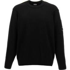 C.P. Company Jumpers C.P. Company Lambswool Crew Neck Sweater - Black