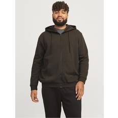 Abbigliamento esterno Jack & Jones Plus Plain Zip Hoodie