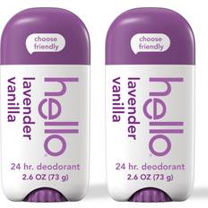 Hello Lavender Vanilla Aluminum Free Deodorant 2.6 oz Stick 2 Pack
