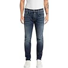 Replay Anbass Slim Fit Mid Wash Jeans Blue