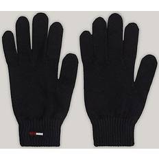 Tommy Hilfiger Handsker & Vanter Tommy Hilfiger Elongated Flag Rib-Knit Gloves BLACK One