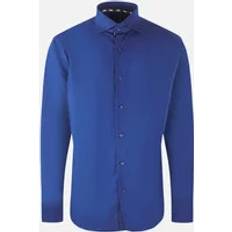 Aquascutum L Shirts Aquascutum plain long sleeve navy blue shirt