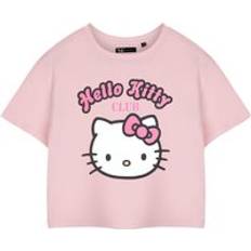 Hello Kitty Cropped Short Sleeved T-Shirt Pink