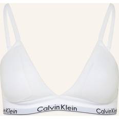 Calvin Klein Lined Triangle Bralette White, White, L, Women