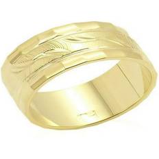 Gold Plated - Unisex Rings Precious Stone Unisex Gold Brass Ring with No in No