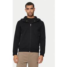 HUGO BOSS Men's 3D Moulded Logo Zip Up Hoodie Black 38/Regular