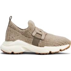 Shoes Tod's Kate knitted sneakers women Elastane/Rubber/Polyamide/Acrylic/Mohair/Fabric Neutrals