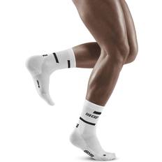 Socks CEP Mens The Run Compression Mid Cut 4.0 Socks White, Accessories Road Runner Sports