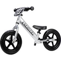 Strider 12 Pro Balance Bike, Ages 18 Months to 5 Years, Silver