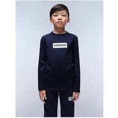 Napapijri Boys, Kids Chamois Long Sleeve T-Shirt Navy, Navy, Years YEARS