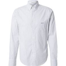 Linen - Unisex Clothing Gant Regular Fit Stripe Linen Poplin Shirt, White