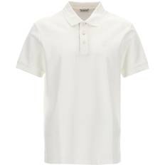 Burberry Paidat Burberry Burberry-Logo Embroidery Shirt Polo Bianco-Uomo White