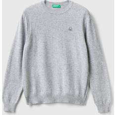 L Pulls en Tricot United Colors of Benetton Pull Garçon Misto Lana E Cashmere - Grigio Chiaro