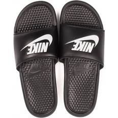 Nike Unisex Slippers & Sandals Nike Nike Unisex Benassi Slip On Sliders in Black/White