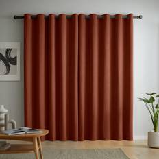 Orange Curtains & Accessories Catherine Lansfield Wilson Blackout Thermal Eyelet Curtains 117 x 137 cm - Orange