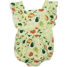 Green Jumpsuits Worthy Threads Girls' Avocado Toast Bubble Romper - Baby