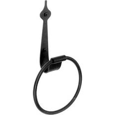 Iron Towel Rings 6" Diameter Spear Design Towel Ring Black Iron