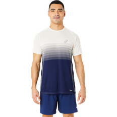 Natur - Träningsplagg Kläder Asics SEAMLESS SS TOP Birch/Blue Expanse