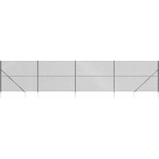 Maschendrahtzäune Chain Link Fence with Spike Anchors 1.4 x 10 m