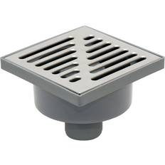 Floor Hoods (Bottom Outlet) Stainless Steel Grid 150x150mm Garage Floor Ground Waste Drain Gully Trap
