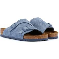 Birkenstock Zurich Elementarblaue Wildledersandalen