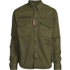 DSquared2 Garment Dyed Ranger Shirt Army Green