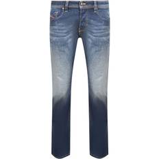 Diesel Men's Larkee-X Straight Fit Stone Washed Dark Blue Jeans