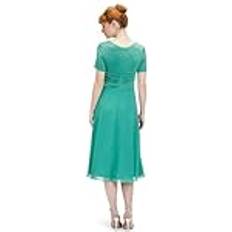 Vera Mont Damen Cocktailkleid im Glitzer-Look Patch Green/Green,36