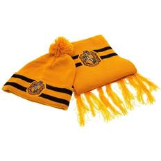 Yellow Beanies Children's Clothing Harry Potter Junior Hufflepuff Beanie & Scarf Set Yellow