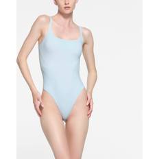 Blue - Women Bodysuits SKIMS Seamless Sculpt Thong Bodysuit blue 3X