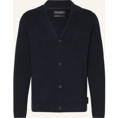 3XL - Homme Cardigans Marc O'Polo Cardigan Milano Marine Bleu Bleu Foncé Taille