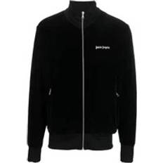 Men - Velvet Jackets Palm Angels logo-print track jacket men Polyamide/Elastane/Cotton/Cotton Black