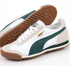Puma roma og nylon trainers white/ponderosa pine- retro, sneakers, 60s, terraces