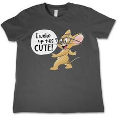 Hybris I Woke Up Yhis Cute Kids T-Shirt - Mörkgrå