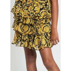 Silk Skirts Children's Clothing Versace Girls Silk Barocco Ruffle Skirt in Gold Years By Childsplay Clothing (14 Years)