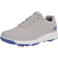 Skechers Men's Torque Waterproof Golf Shoe, Gray/Blue Sole, Wide