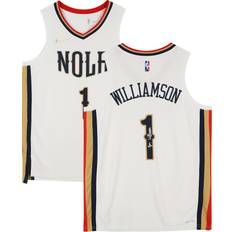 Game Jerseys Fanatics Authentic Zion Williamson White New Orleans Pelicans Autographed Nike 2021-22 Mixtape Swingman Jersey