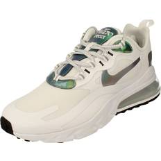 Nike Air Max 270 React Mens Running Trainers CZ7376 Sneakers Shoes (UK 40.5, White Metallic Silver Black 100)